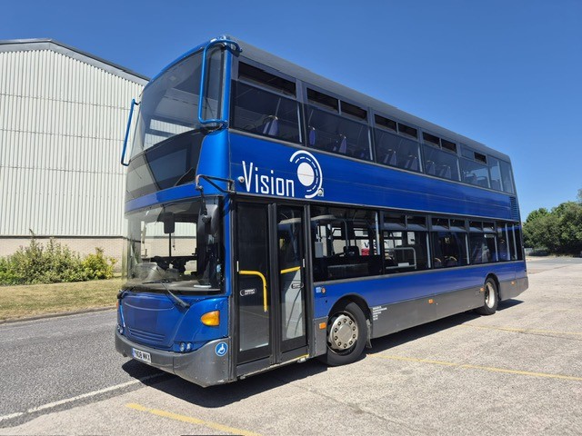 2008 Scania N270UD OmniCity. 77 seats